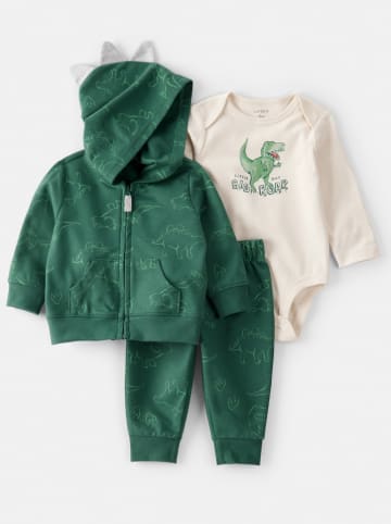 carter's 3-delige outfit groen/crème