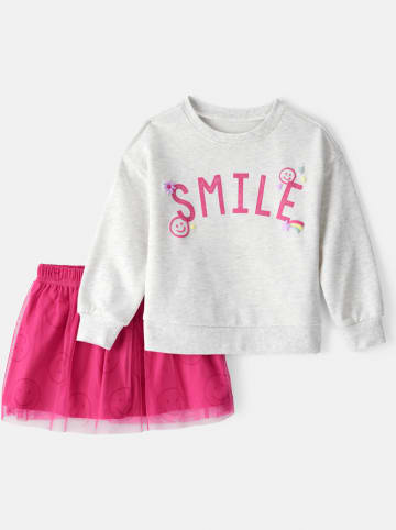 carter's 2-delige outfit grijs/roze
