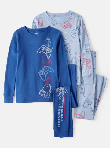 carter's 2-delige set: pyjama's blauw/lichtblauw