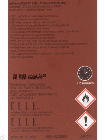Elle home Pałeczki zapachowe "Amber Garden" - 200 ml