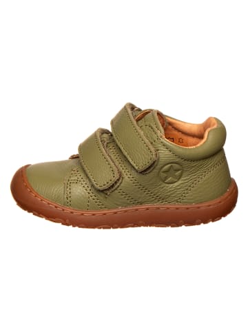 bisgaard Leder-Barfußschuhe in Khaki
