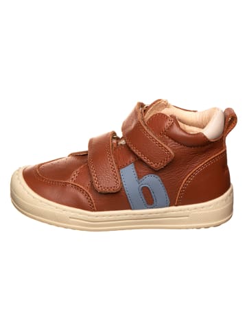 bisgaard Leder-Sneakers in Hellbraun