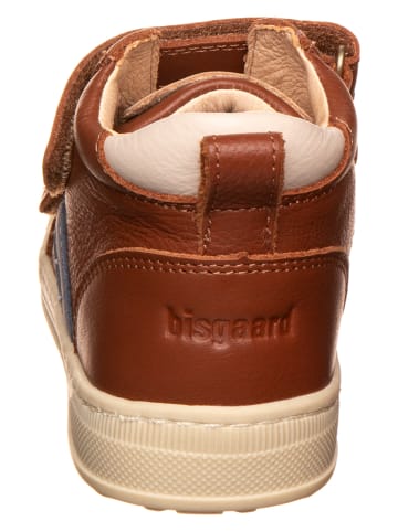 bisgaard Leder-Sneakers in Hellbraun