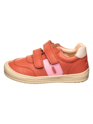 bisgaard Skórzane sneakersy w kolorze koralowym