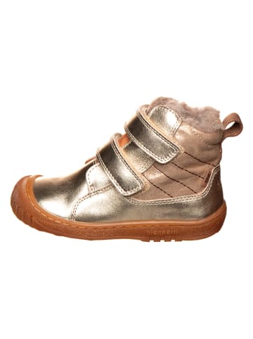 bisgaard Leder-Boots  in Gold