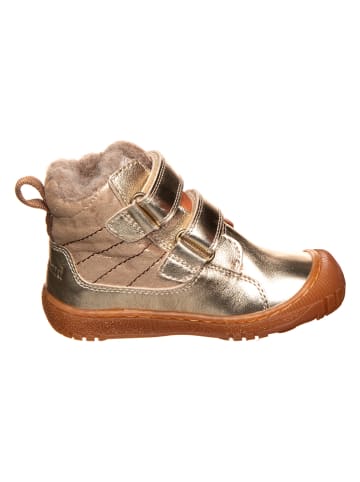 bisgaard Leren boots goudkleurig