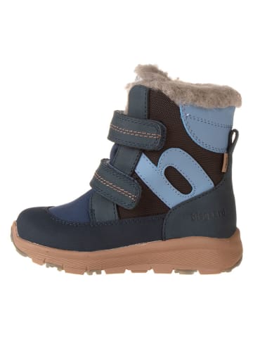 bisgaard Leder-Winterboots in Blau
