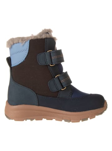 bisgaard Leder-Winterboots in Blau
