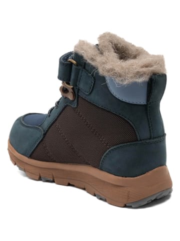 bisgaard Winterboots  in Dunkelblau/ Hellbraun
