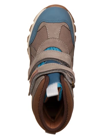 bisgaard Boots in Hellbraun/ Grau/ Blau