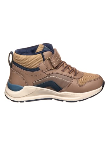 bisgaard Wanderschuhe  in Hellbraun/ Blau