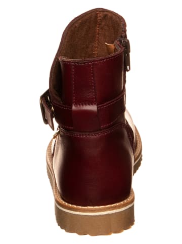 El Naturalista Leder-Winterboots in Dunkelrot