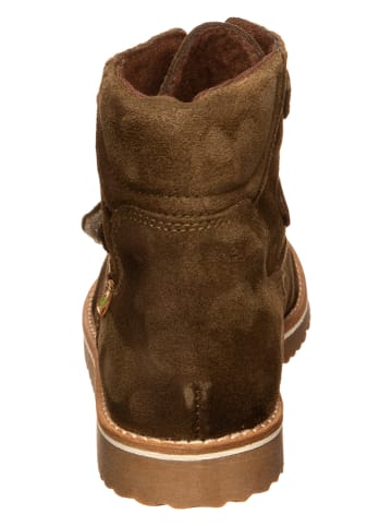 El Naturalista Leder-Winterboots in Khaki