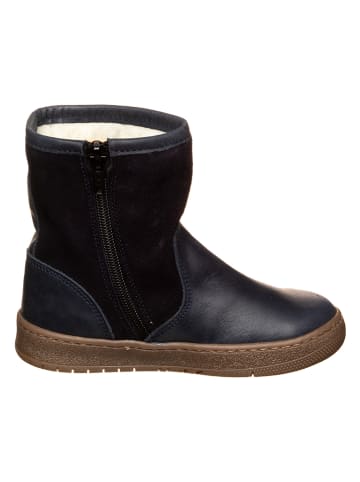 El Naturalista Leder-Winterboots in Dunkelblau