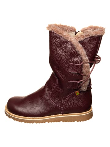 El Naturalista Leder-Winterboots in Hellbraun