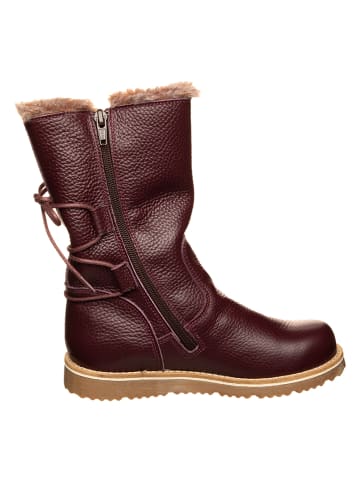 El Naturalista Leder-Winterboots in Hellbraun