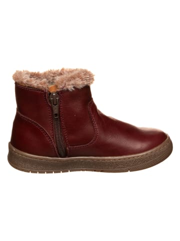 El Naturalista Leren winterboots donkerrood