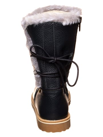 El Naturalista Leder-Winterstiefel in Dunkelblau