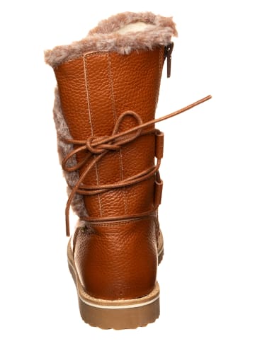 El Naturalista Leren winterlaarzen lichtbruin