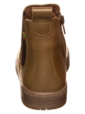 El Naturalista Leder Chelsea-Boots in Hellbraun