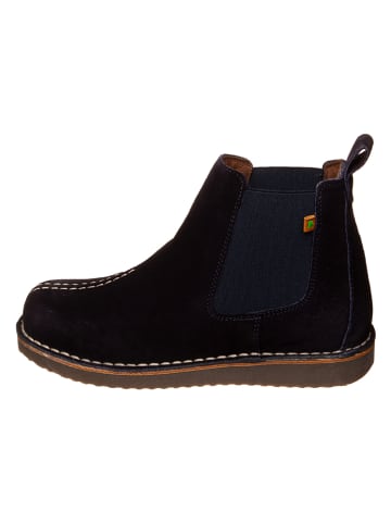 El Naturalista Leren chelseaboots donkerblauw