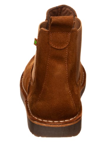 El Naturalista Leder Chelsea-Boots in Hellbraun