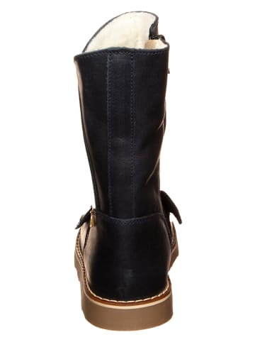 El Naturalista Leder-Winterstiefel in Dunkelblau