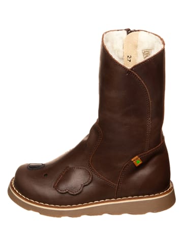 El Naturalista Leder-Winterstiefel in Braun
