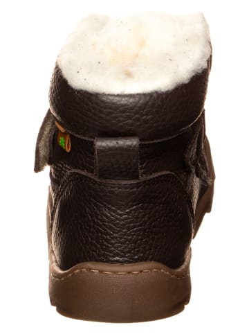 El Naturalista Leren barefootwinterboots bruin