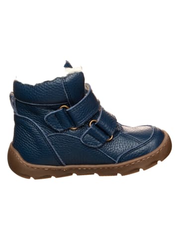 El Naturalista Leren barefootwinterboots donkerblauw