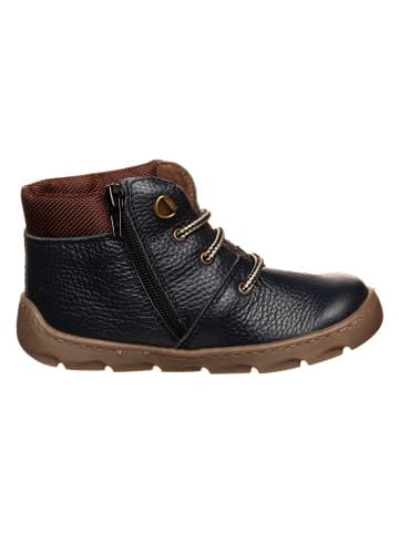 El Naturalista Leren barefootwinterboots donkerblauw