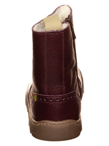 El Naturalista Leder-Winterboots in Dunkelrot