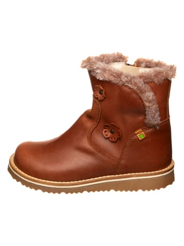 El Naturalista Leren winterboots bruin