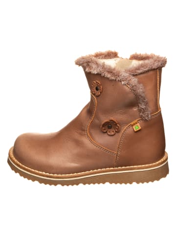 El Naturalista Leder-Winterboots in Hellbraun