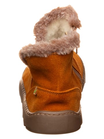 El Naturalista Leder-Winterboots in Hellbraun