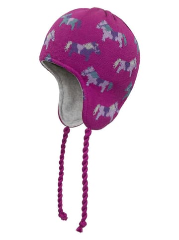 Döll Dzianinowa czapka w kolorze fioletowym