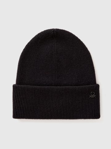 Benetton Mütze in Schwarz