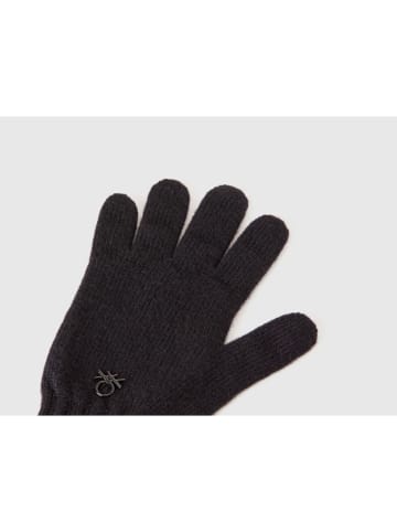 Benetton Fingerhandschuhe in Schwarz