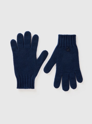 Benetton Fingerhandschuhe in Dunkelblau