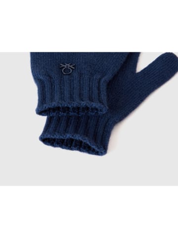 Benetton Fingerhandschuhe in Dunkelblau