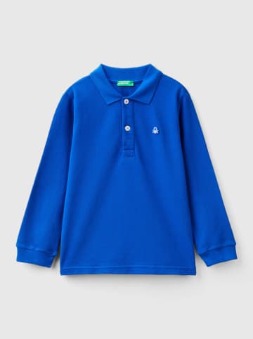 Benetton Koszulka polo w kolorze niebieskim