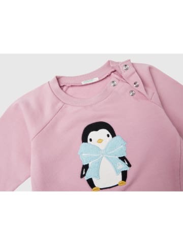 Benetton Sweatshirt in Rosa