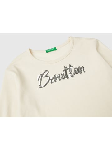 Benetton Koszulka w kolorze kremowym