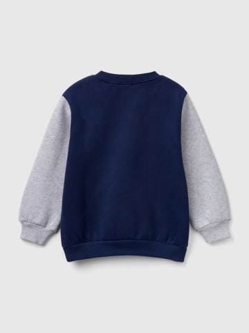 Benetton Bluza w kolorze szaro-zielono-granatowym