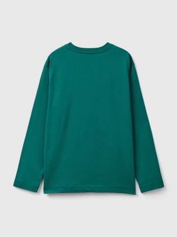 Benetton Koszulka w kolorze zielonym
