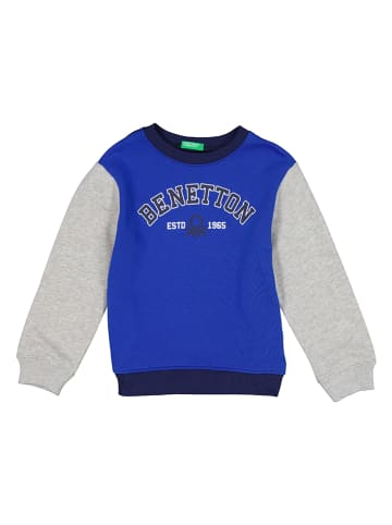 Benetton Sweatshirt blauw/grijs