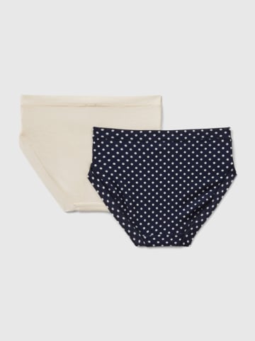 Benetton 2-delige set: slips donkerblauw/crème