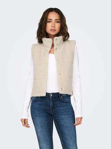 ONLY Teddyweste in Beige