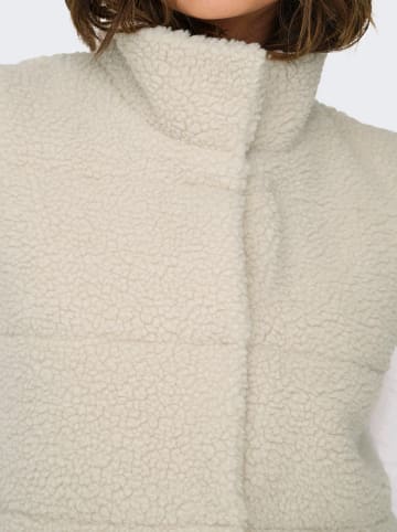 ONLY Teddyweste in Beige
