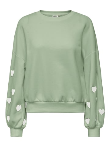 ONLY Sweatshirt lichtgroen